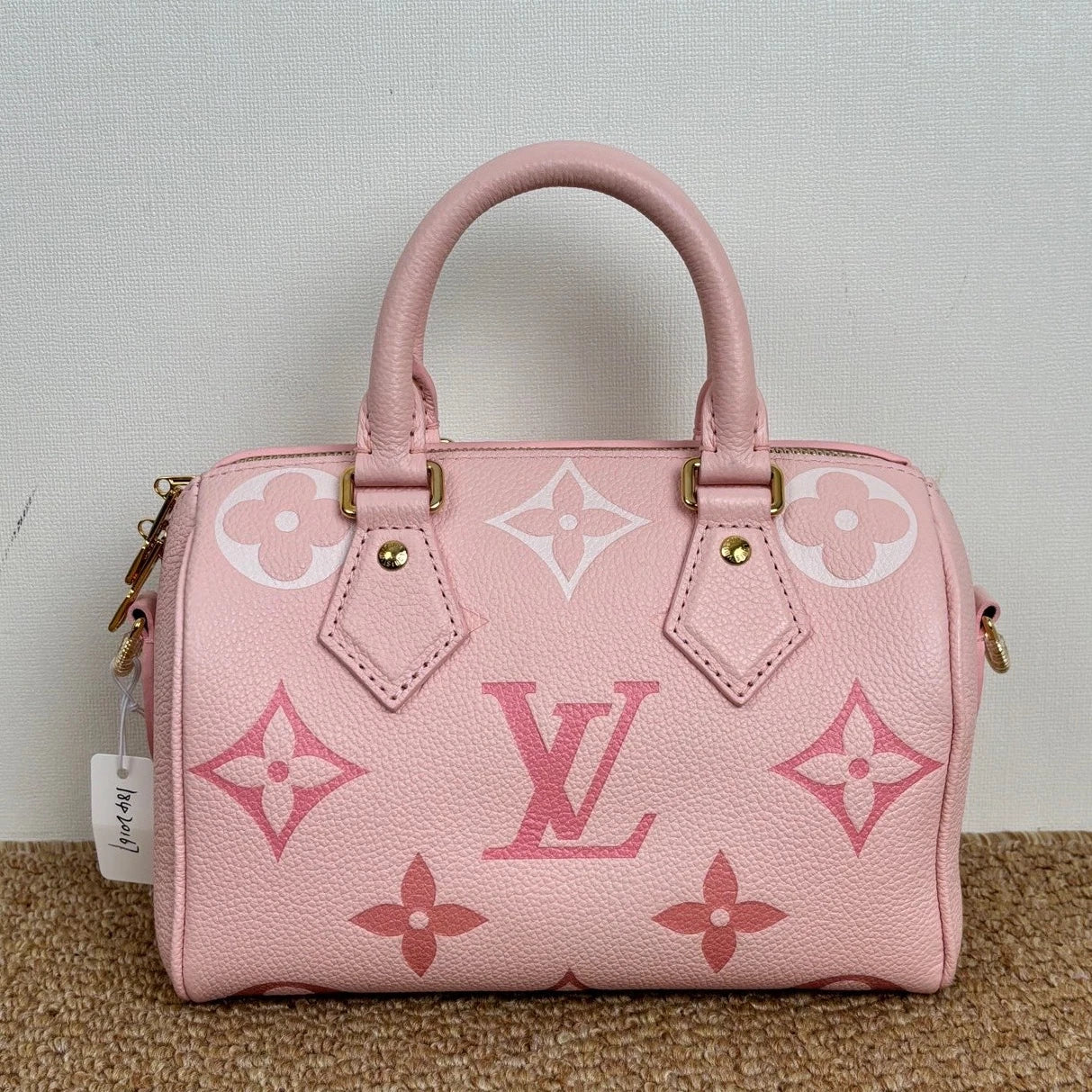 Louis Vuitton Speedy20 Pink Gold Top Handle Crossbody Monogram Fashion Classic