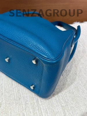 Hermès Lindy 26 Blue Silver Handbag - Classic Women's Fashion