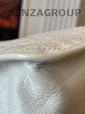 Saint Laurent Niki Bag White Silver Hardware Chain Crossbody Shoulder Bag