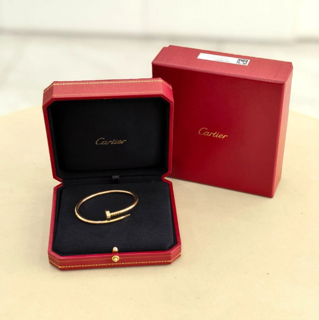 Cartier Juste Un Clou 18k Rose Gold Wide Bangle Bracelet Size16（5.9-6.2 in）