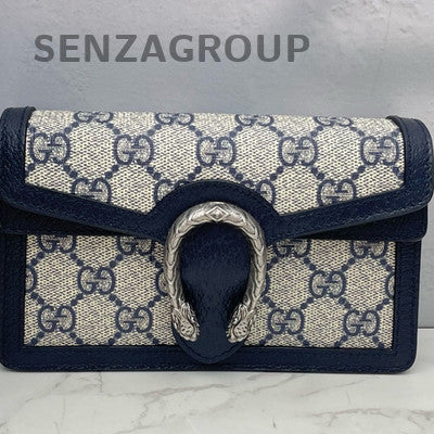 Gucci Dionysus Mini Navy Blue Chain Shoulder Crossbody Bag for Women