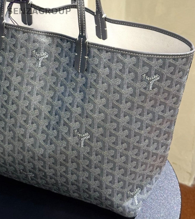 Goyard PM Tote Shoulder Bag Gray Used Women Classic Designer