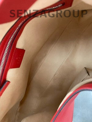 Gucci Dionysus Shoulder Bag Red Silver Classic Fashion Women's