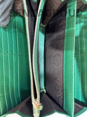 Gucci Dionysus WOC Chain Shoulder Crossbody Bag Green Silver Hardware