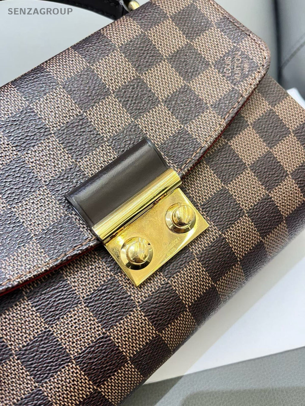Louis Vuitton Croisette Damier Ebene Messenger Top Handle Shoulder Crossbody Bag