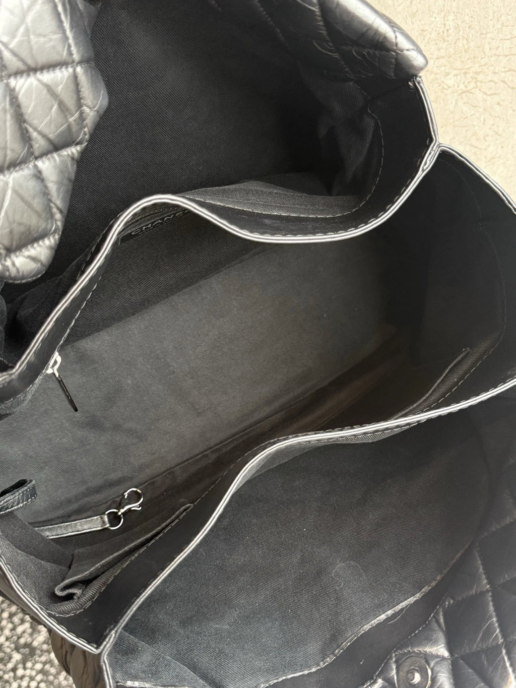 Chanel Matelasse Tote Shoulder Bag Black Women Classic