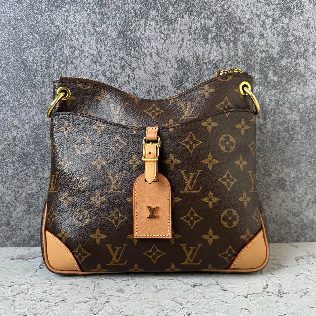 Louis Vuitton Odeon PM Monogram Canvas Shoulder Bag Crossbody Gold Hardware