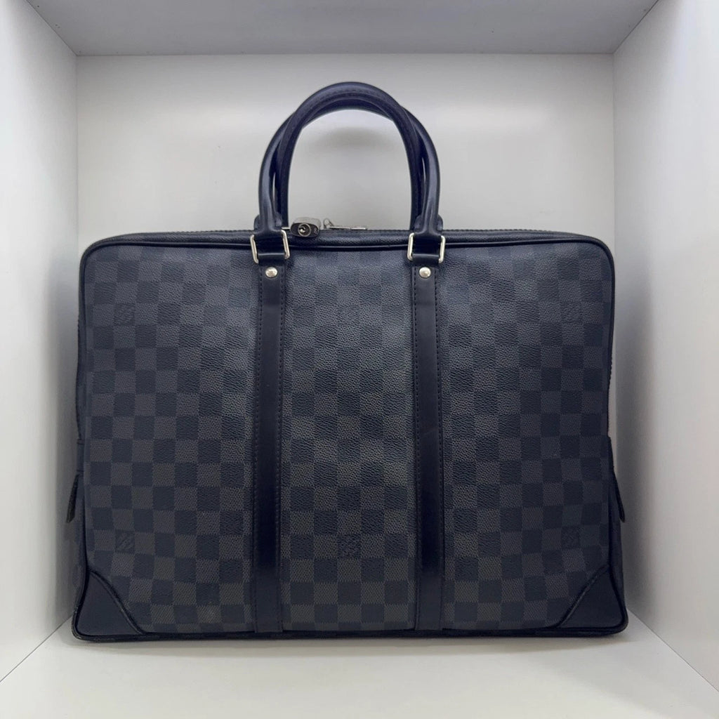 Louis Vuitton Damier Canvas Top Handle Handbag For Women