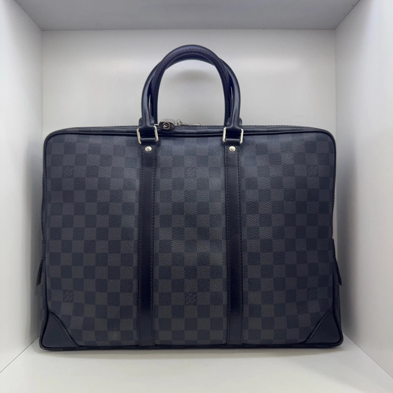 Louis Vuitton Damier Canvas Top Handle Handbag For Women