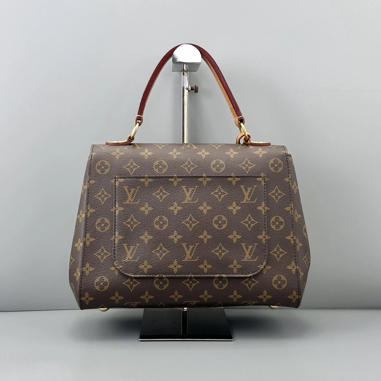 Louis Vuitton Cluny MM Monogram Canvas Crossbody Bag Brown Women