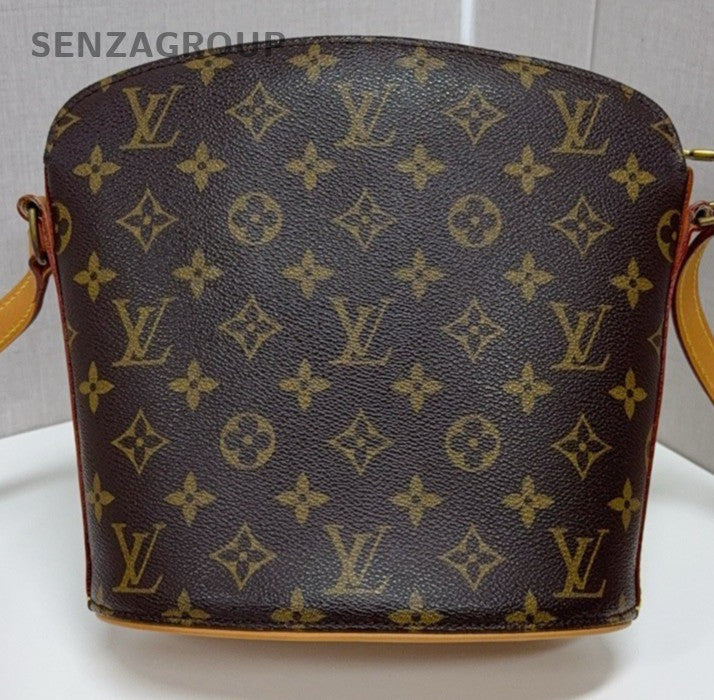 Louis Vuitton Flask Monogram Shoulder Crossbody Bag Brown Women