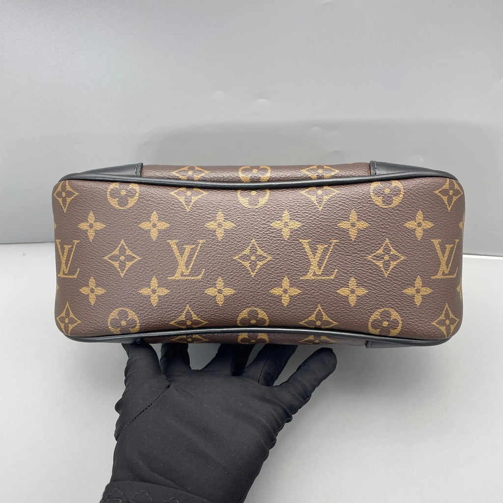 Pre-owned Louis Vuitton Monogram Canvas Black Shoulder Bag For Women