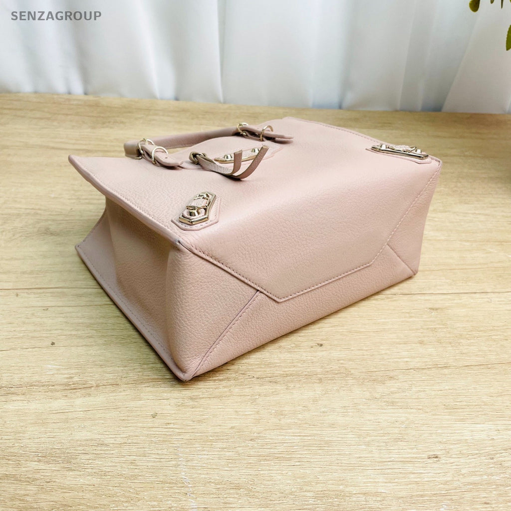 Balenciaga Classic Mini Tote Top Handle Shoulder Crossbody Bag Pink Vintage