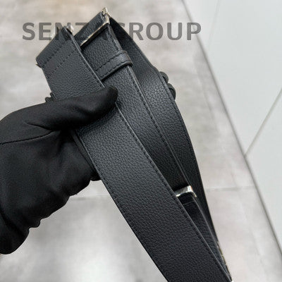 Dior Homme Black Silver Tote Briefcase Messenger Bag Classic Men