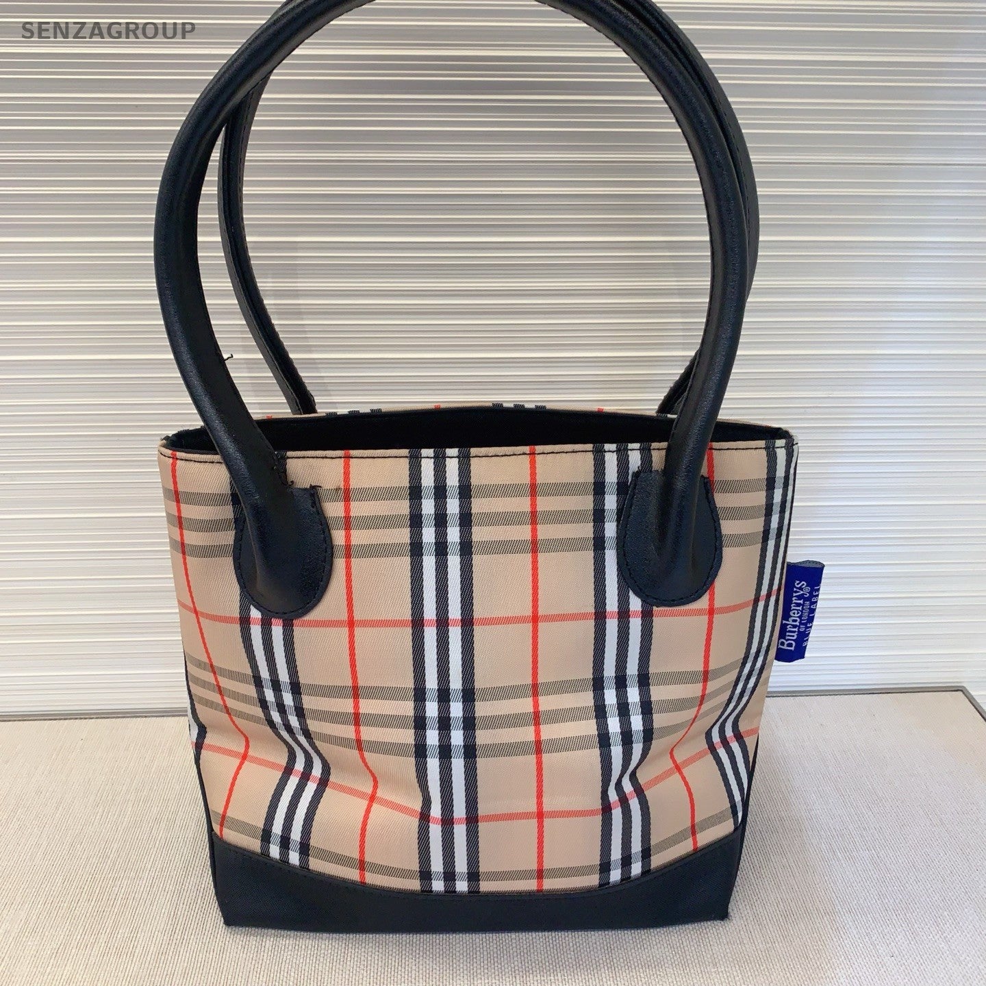 Burberry tote PM War Horse Check Pattern Top Handlebag Women