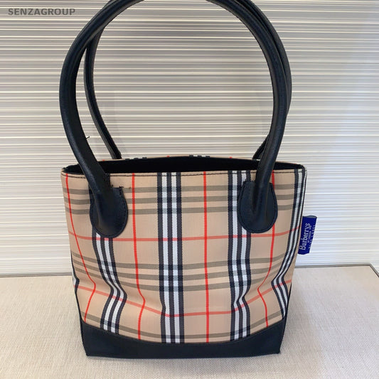 Burberry tote PM War Horse Check Pattern Top Handlebag Women