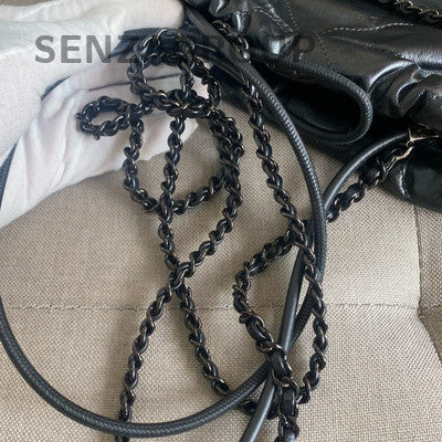Chanel 22 Bag Mini 24P So Black Chain Shoulder Bag Classic Women's
