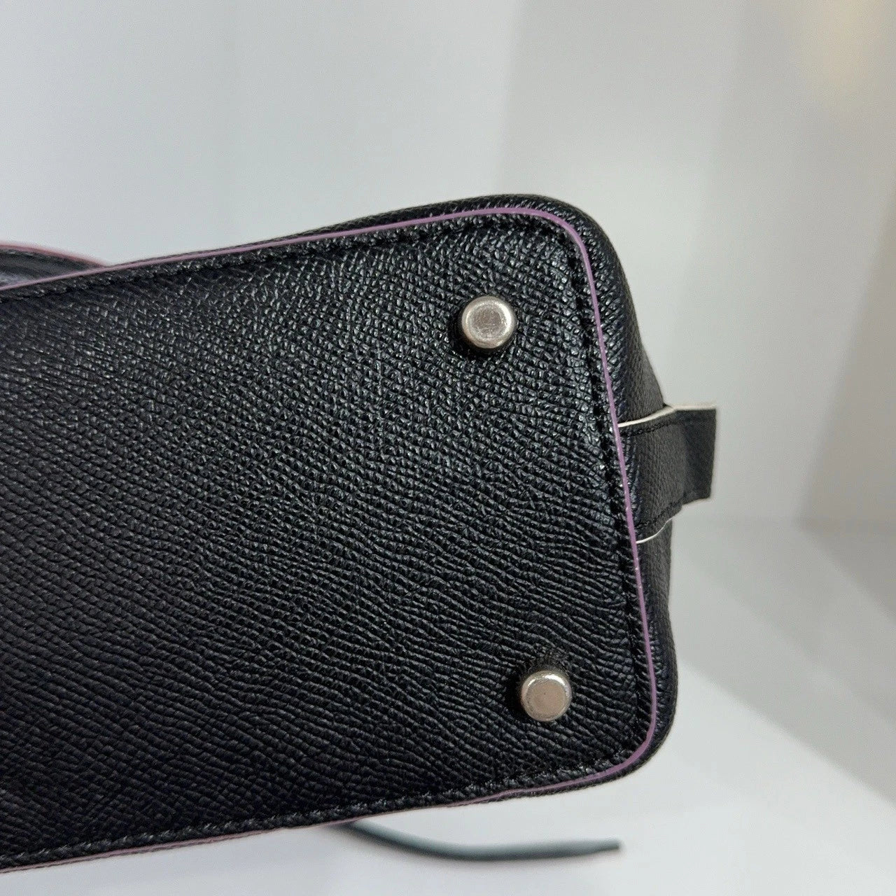 Coach Black Leather Sierra Dome Crossbody Handbag For Women