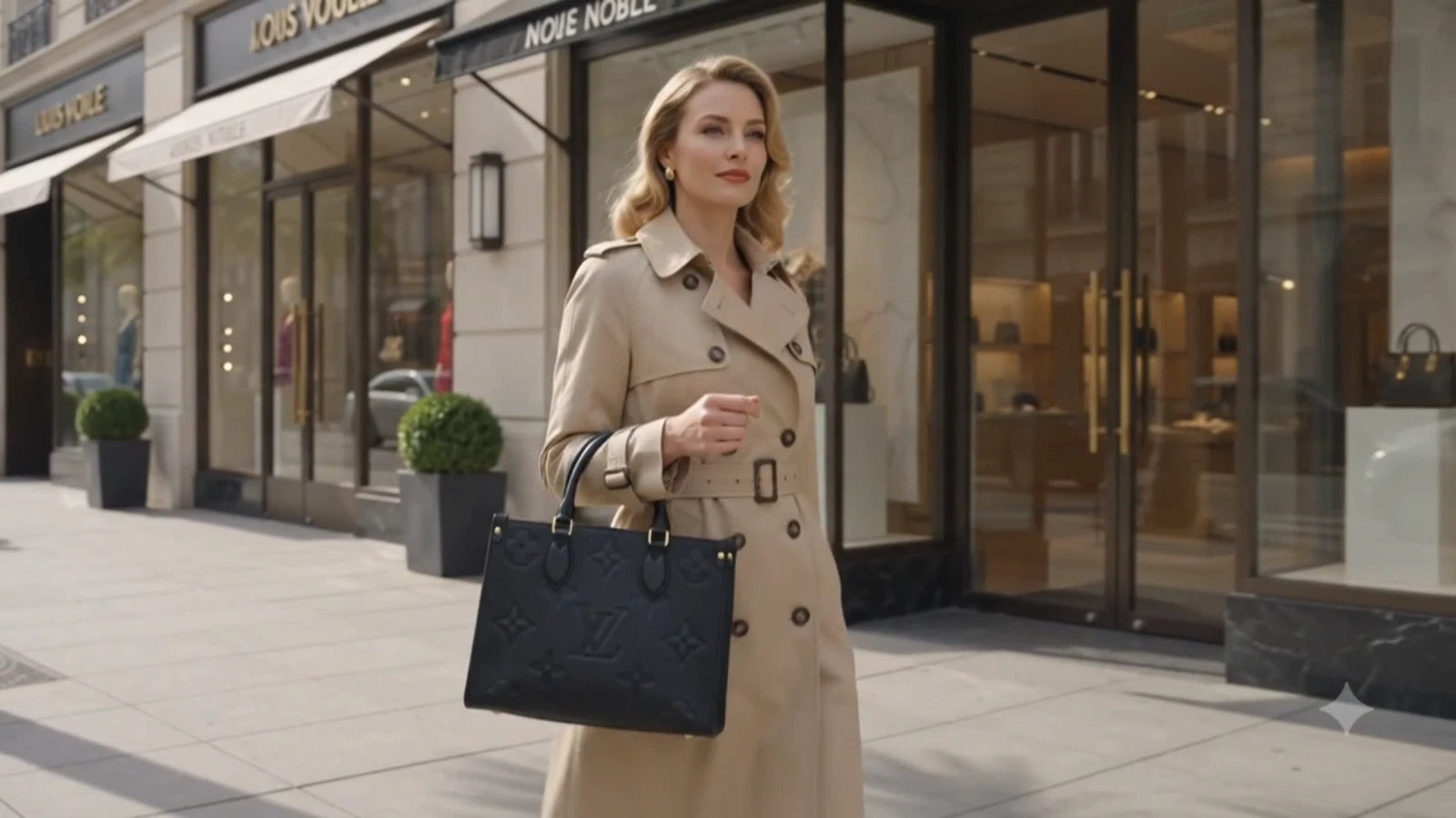 Louis Vuitton OnTheGo PM Monogram Empreinte Black Tote Bag Excellent