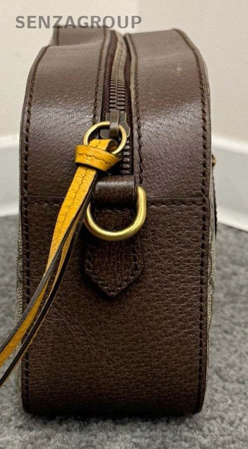 Gucci Neo Vintage Shoulder Bag Brown Gold Women Classic Designer
