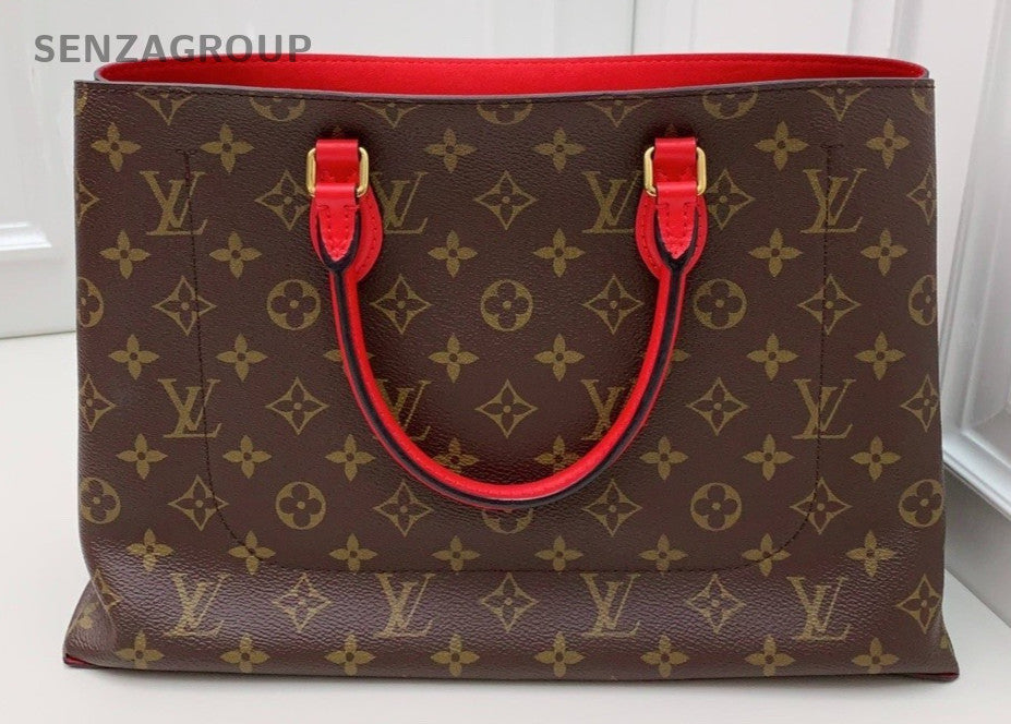 Louis Vuitton flower tote Monogram Shoulder Crossbody Bag Brown Almost Brand New