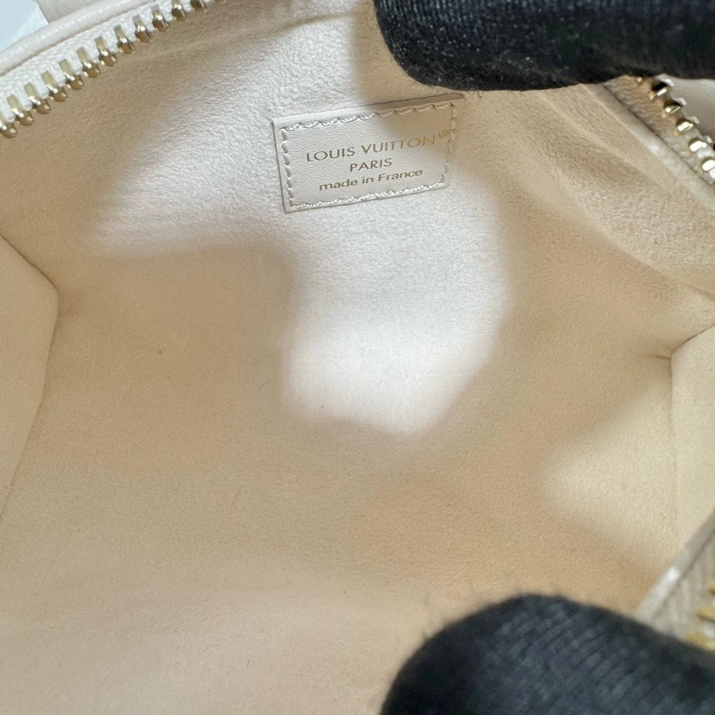 Louis Vuitton Canvas Speedy Nano Gradient Purple Handbag Excellent