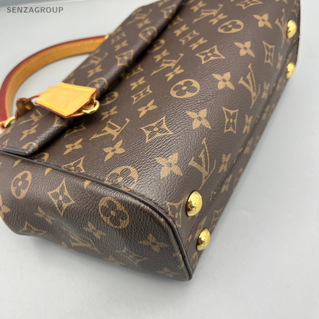Louis Vuitton Cluny bb PM Monogram Top Handle 2way Shoulder bag Brown Women