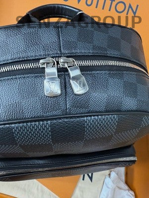 Louis Vuitton Damier Graphite Campus Backpack Grey Silver Unisex Classic