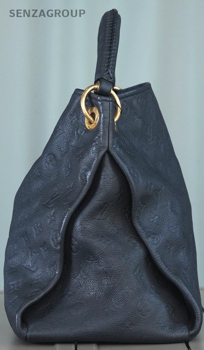 Louis Vuitton Monogram Empreinte Artsy MM Navy Blue Leather Shoulder bag