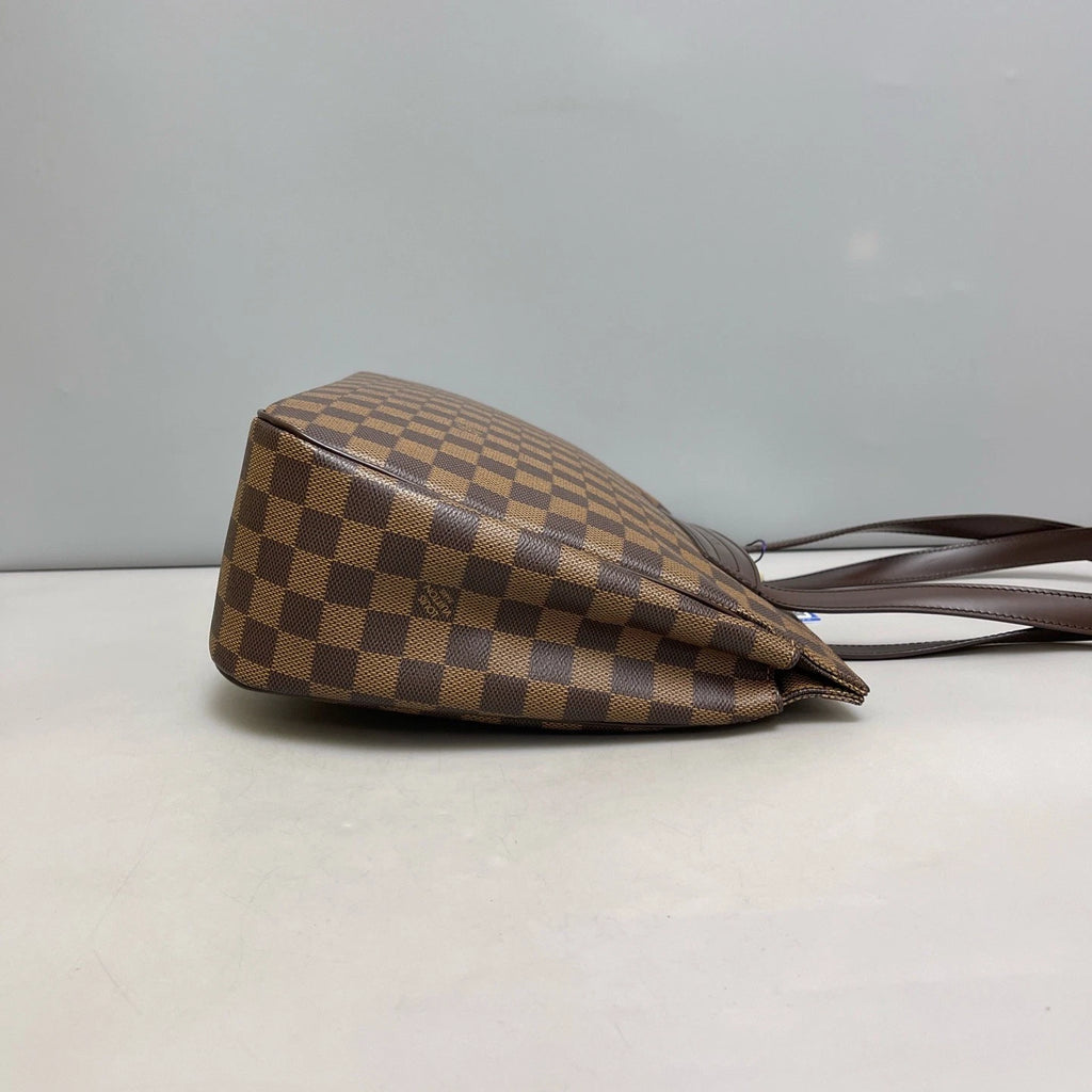 Authentic Louis Vuitton Parioli Damier Ebene Shoulder Bag Brown