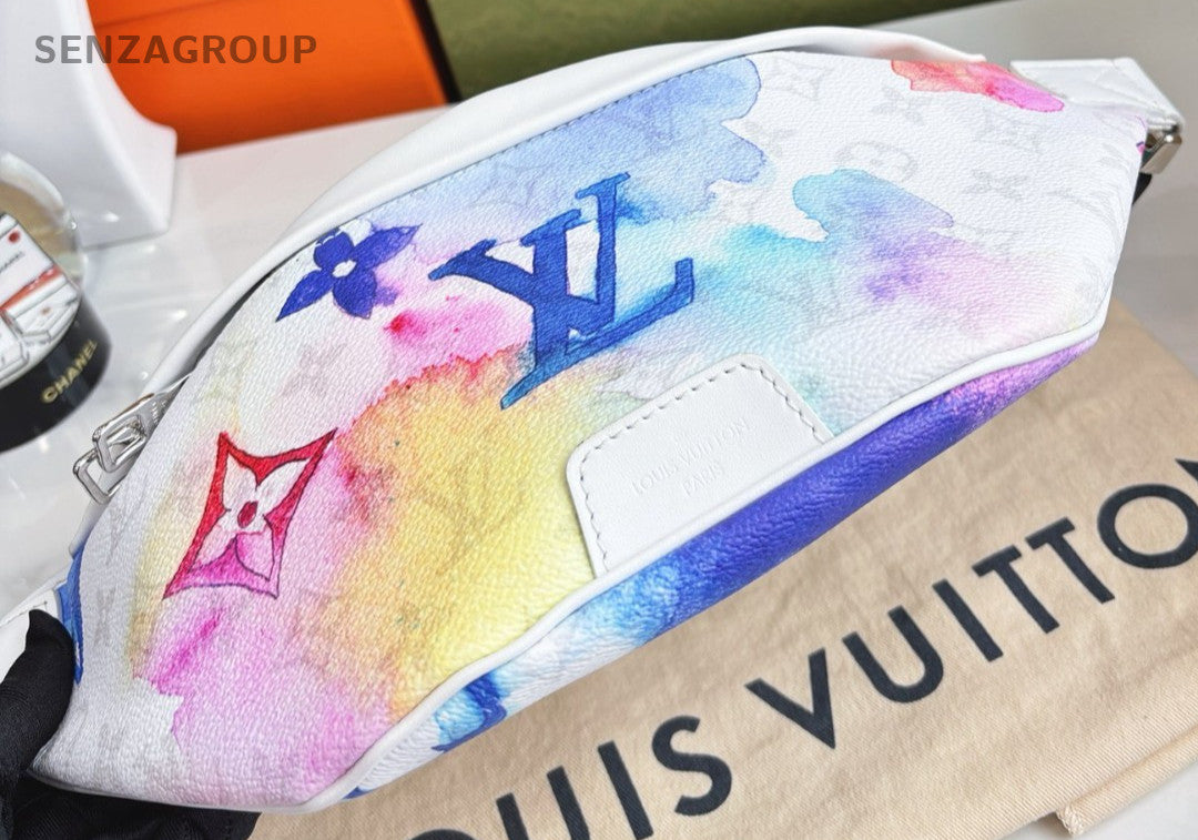 Louis Vuitton Discovery Coloful BumBag White Crossbody bag Almost brand NEW