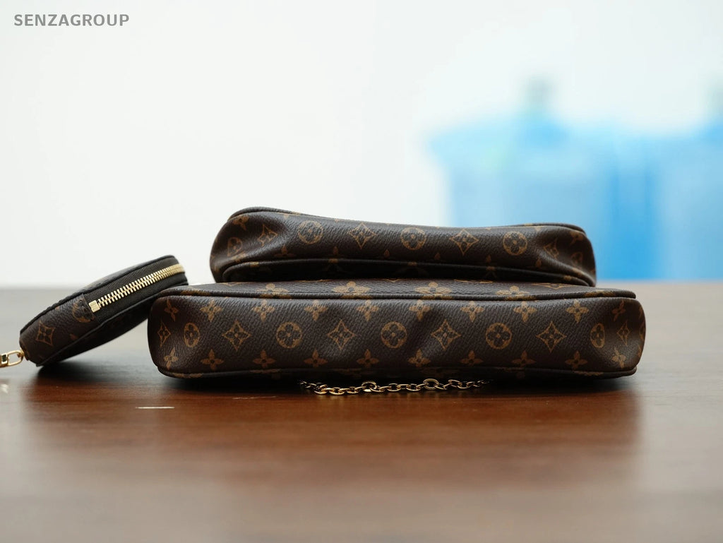 Louis Vuitton Multi Pochette Accessoires Canvas Shoulder Bag Excellent