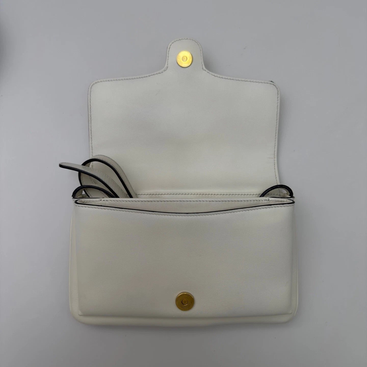 Gucci Arli PM Shoulder Crossbody Bag White Gold Hardware Women