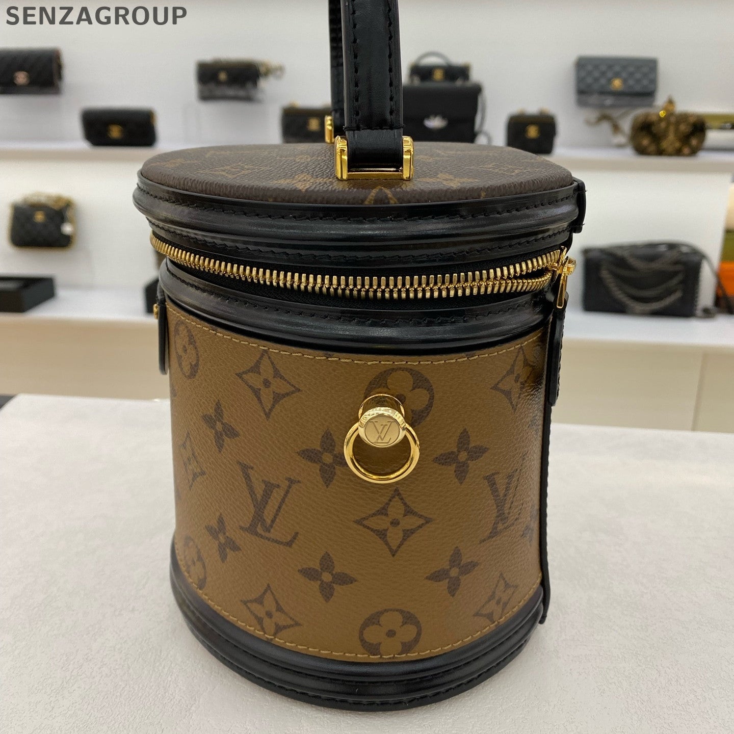 Louis Vuitton Monogram NeoNoe Bucket Bag Black Brown Women's Handbag