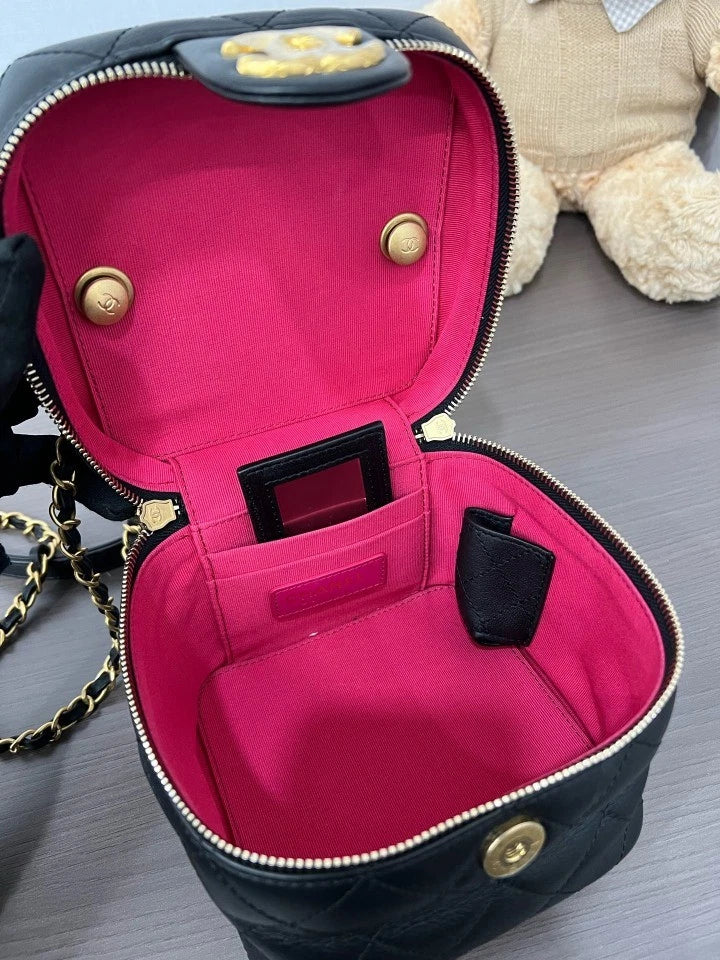Authentic CHANEL Women's Leather Mini Crossbody Bag