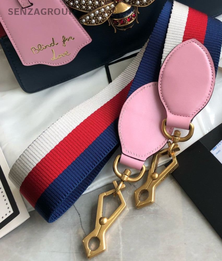 GUCCI Queen Margaret Bee Top Handle 2way Shoulder Handbag Women Almost Bran NEW