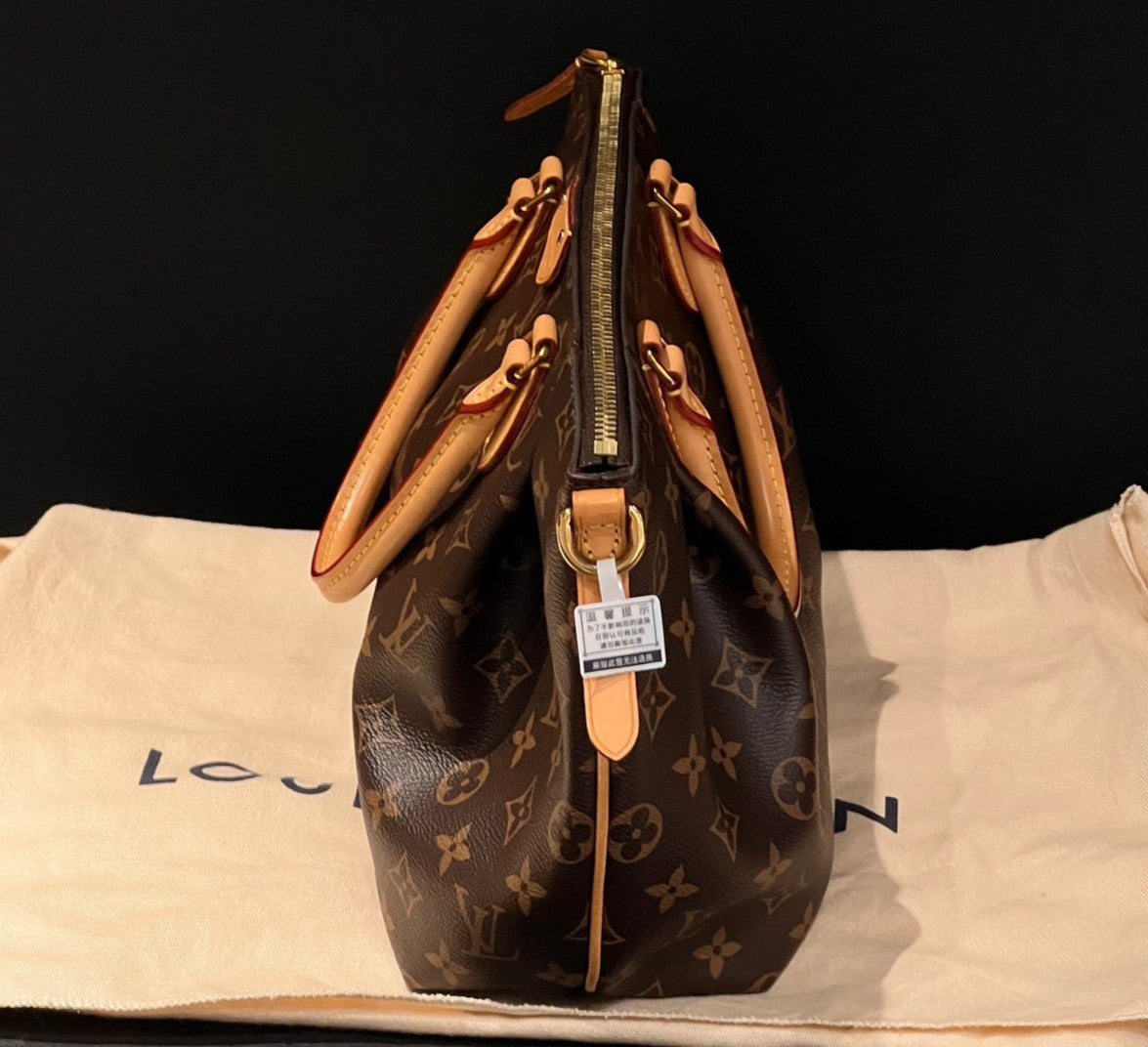 Louis Vuitton Monogram Canvas PM Top Handle Crossbody Brown Gold  Women Classic