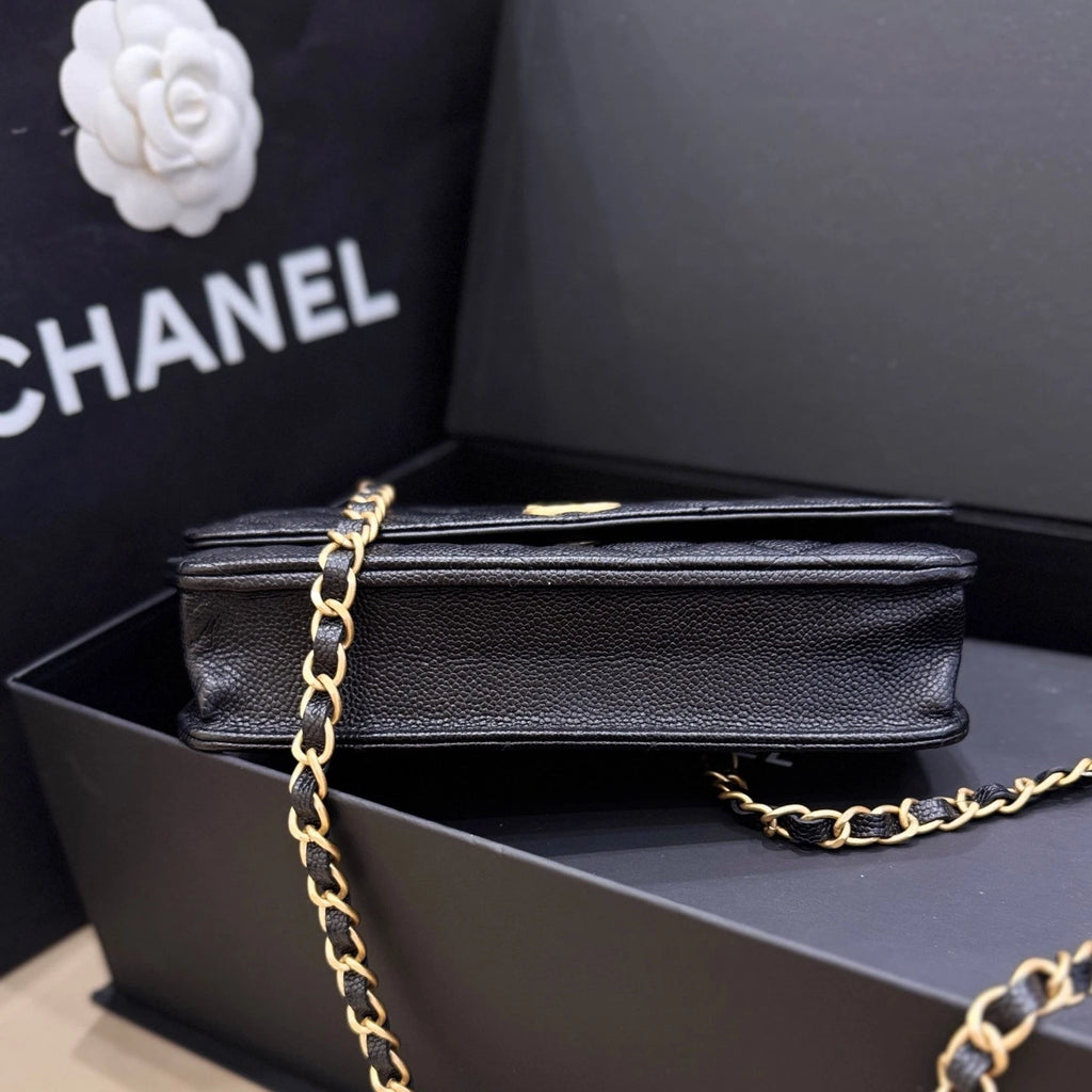 CHANEL Hollow Letter Handle WOC Chain Crossbody For Women