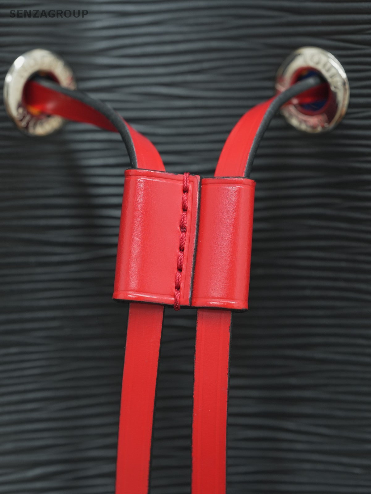 Louis Vuitton Epi Leather Black Red Bucket bag Crossbody