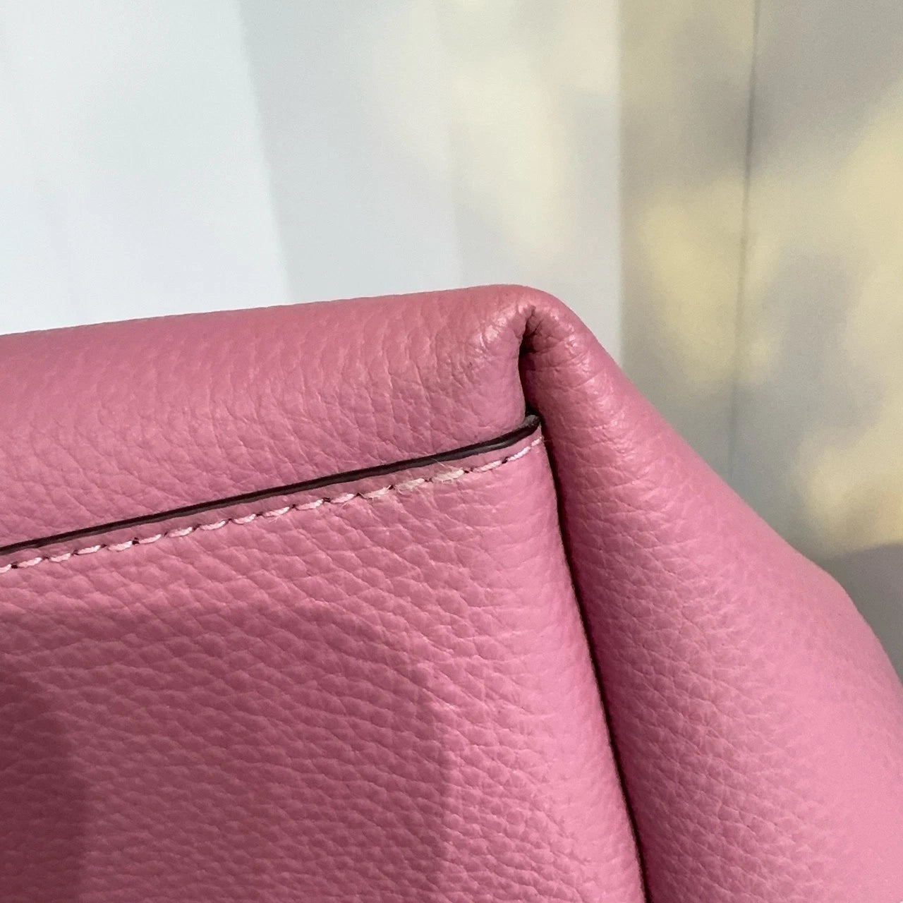 Coach Pink Leather Large Tote Shoulder Handbag for Women