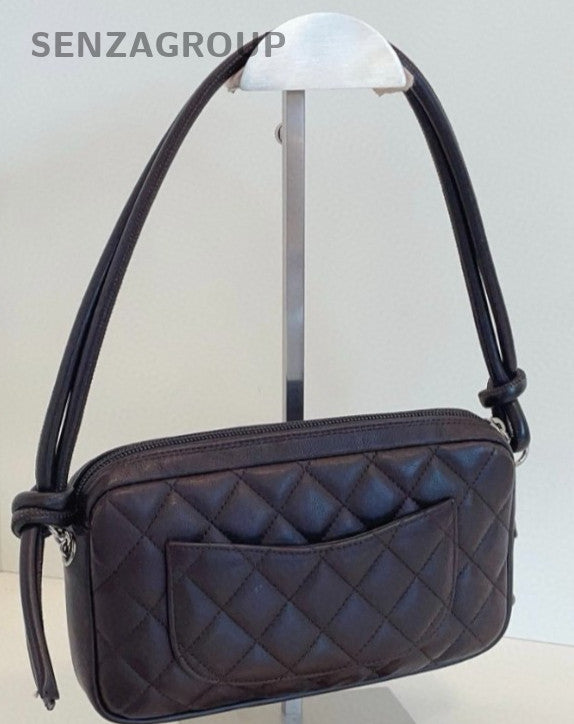 Chanel Cambon diamond quilted Underarm Shoulder Bag Classic Black Women