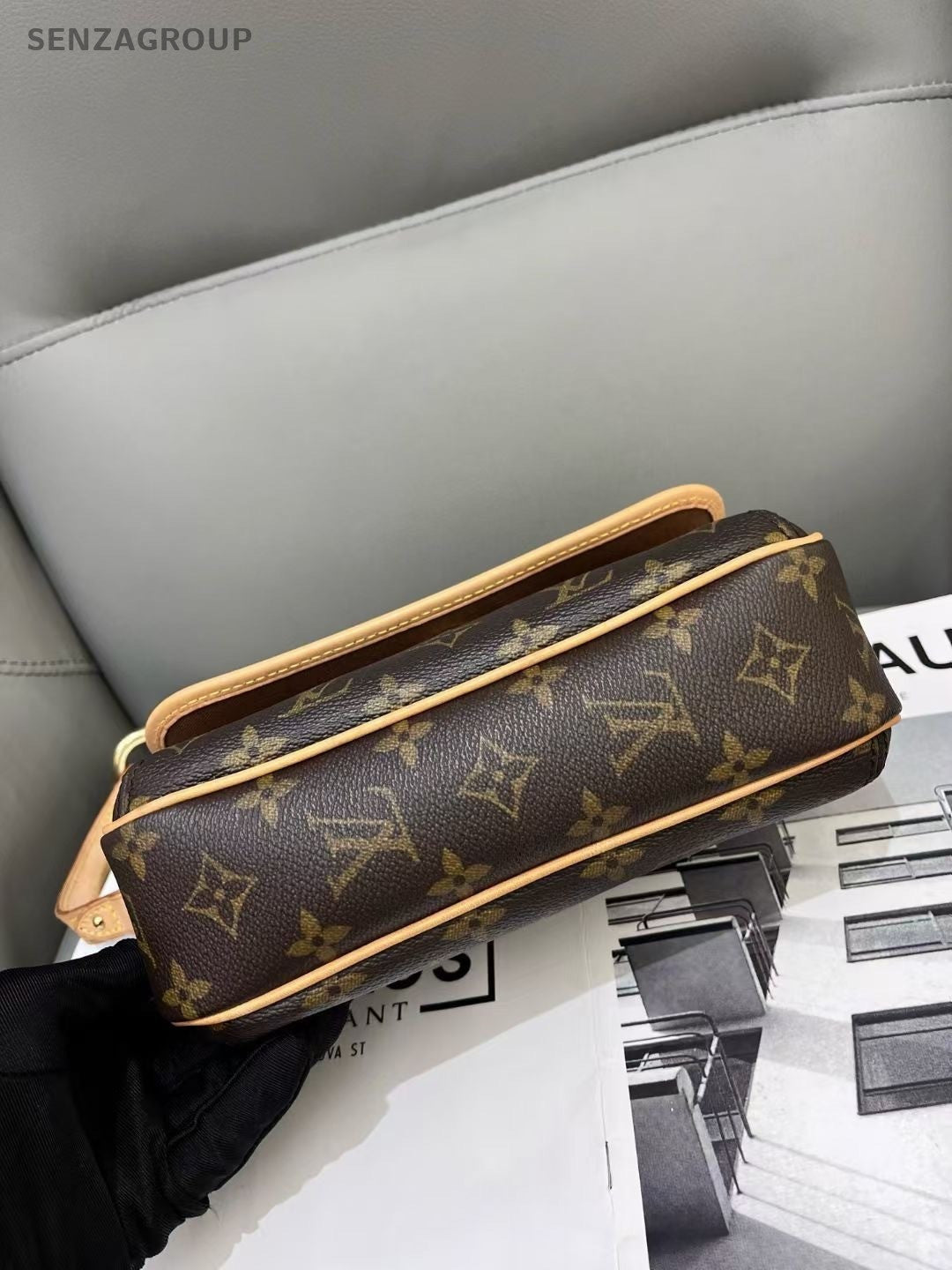 Louis Vuitton Monogram Armpit Bag Shoulder Bag Women Brown