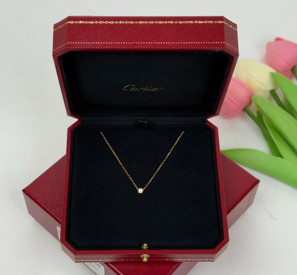 Cartier Cartier D'Amour Pendant Necklace 18K Rose Gold with Diamond Small