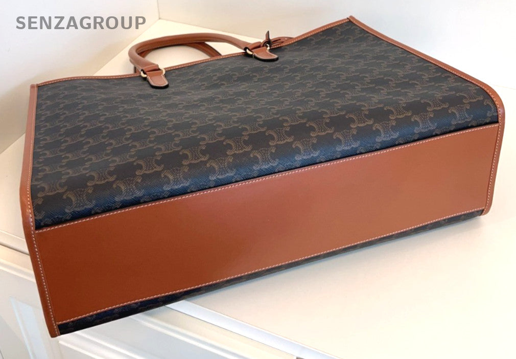 CELINE Triomphe Cabas tote Top Handle Monogram Handbag Briefcase