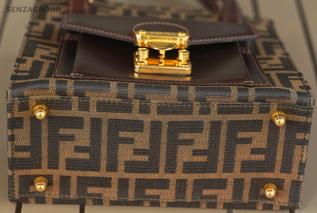 FENDI  Zucca 2way Tote Handbag Brown