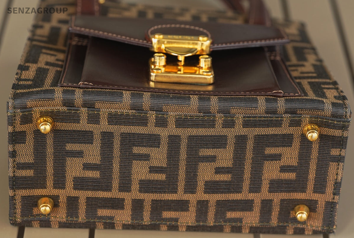 FENDI  Zucca 2way Tote Handbag Brown