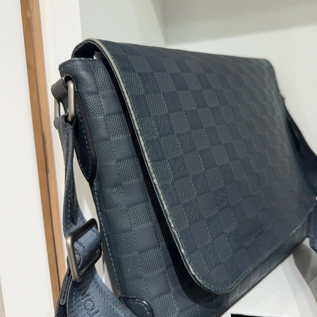 Louis Vuitton Blue Damier Canvas Crossbody Shoulder Bag For Women
