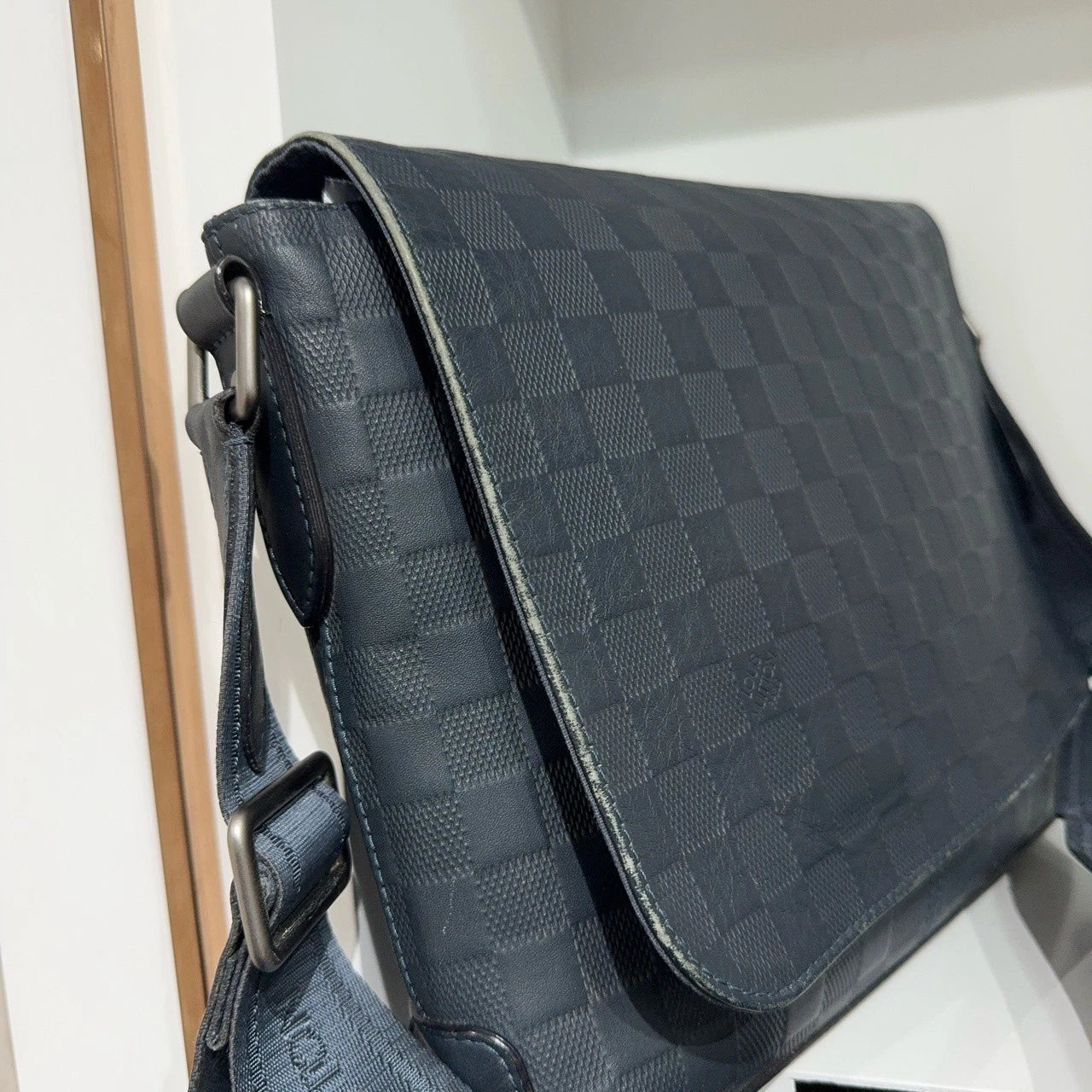 Louis Vuitton Blue Damier Canvas Crossbody Shoulder Bag For Women