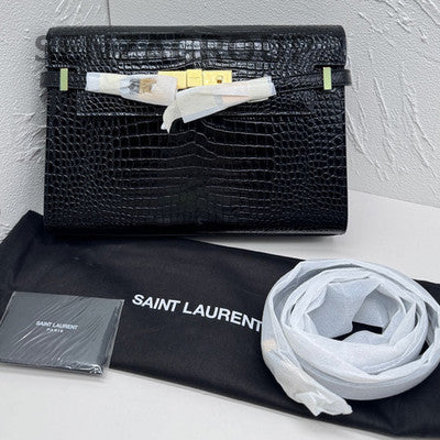 Saint Laurent Black Gold Medium Manhattan Shoulder Bag Classic Women