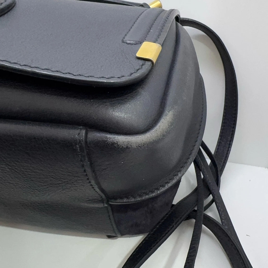 Chloe Black Leather Handbag Shoulder Crossbody Bag For Women